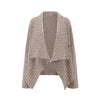OUDE WAAG Fall/Winter 2025 Chunky Ribbed Knit Cardigan OW-OW-25AW-KT10A2GY830-KWH Mineral Grey